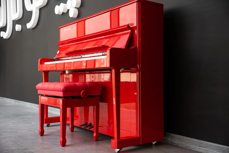 پیانو آکوستیک دیواری Petrof مدل P 118 P1 Polish Red