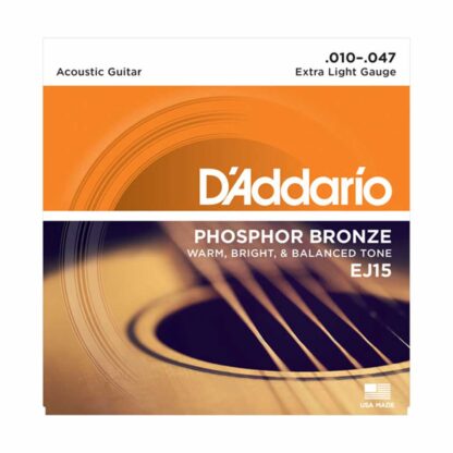 سیم گیتار DAddario مدل Phosphor Bronze EJ15