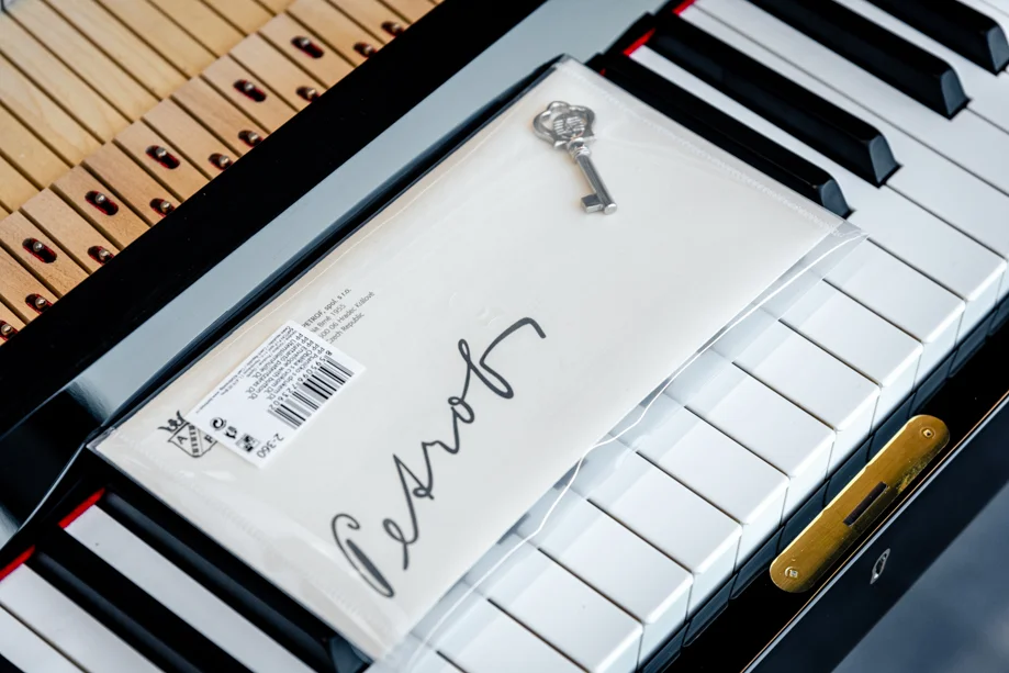 پیانوی پتروف با دفترچه همراه ساز و کلید