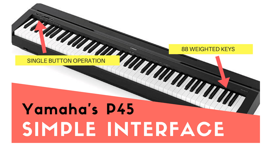 پیانو دیجیتال Yamaha مدل P-45