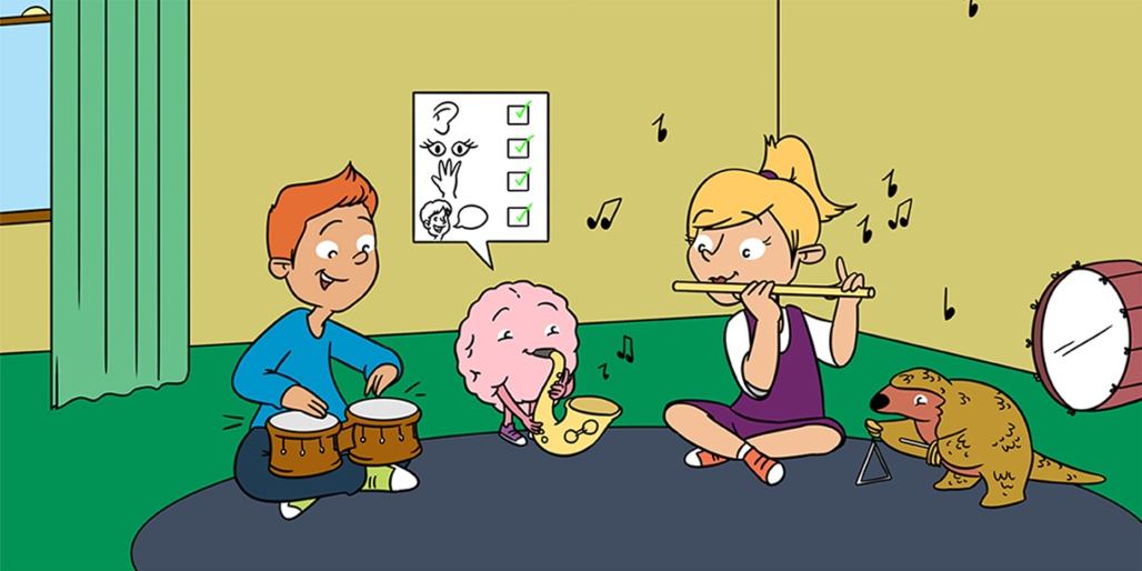 تاثیر یادگیری موسیقی بر مغز کودک