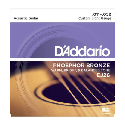 سیم گیتار DAddario مدل Phosphor Bronze EJ26