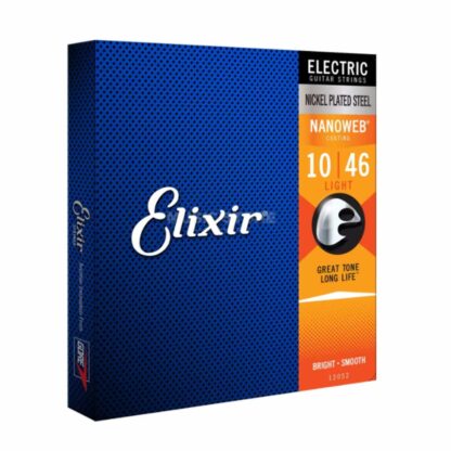سیم گیتار Elixir مدل Extra light 10-46 Nanoweb 12052
