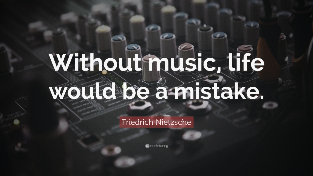 زندگی بدون موسیقی یک اشتباه است