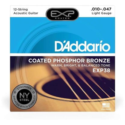 سیم گیتار Daddario مدل Coated Phosphor Bronze EXP38