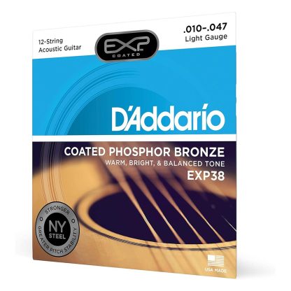 سیم گیتار Daddario مدل Coated Phosphor Bronze EXP38