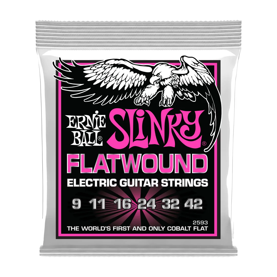 سیم گیتار ارنی بال مدل Ernie Ball 2593 Slinky Flatwound 9-42