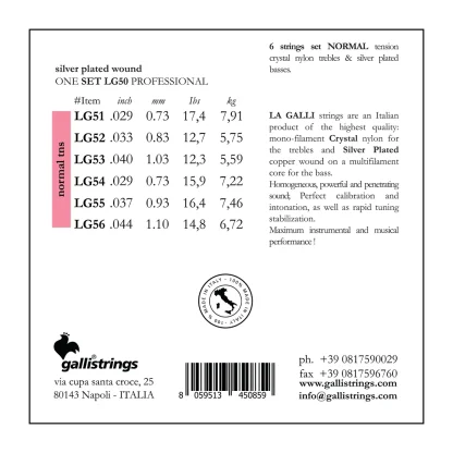 سیم گیتار گالی‌استرینگ مدل Gallistrings LG50 - تصویر 2