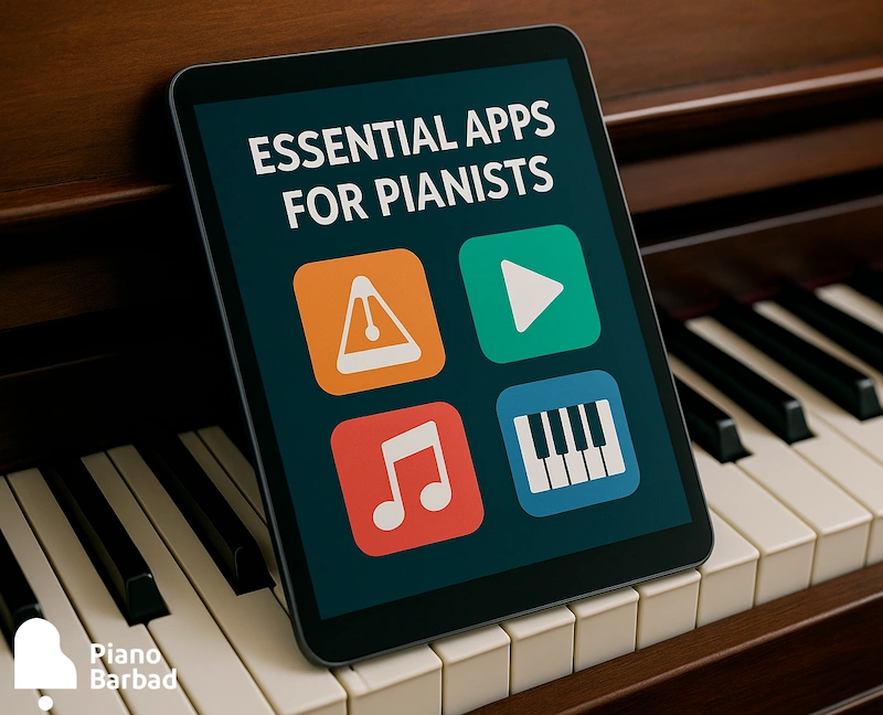 اپلیکیشنهای ضروری برای یادگیری پیانو - پیانو باربد