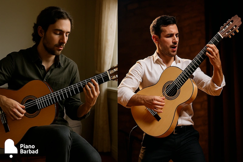 گیتار کلاسیک یا فلامنکو - پیانو باربد