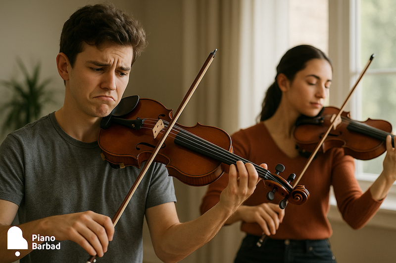 ۱۰ اشتباه رایج در یادگیری ویولن - پیانو باربد