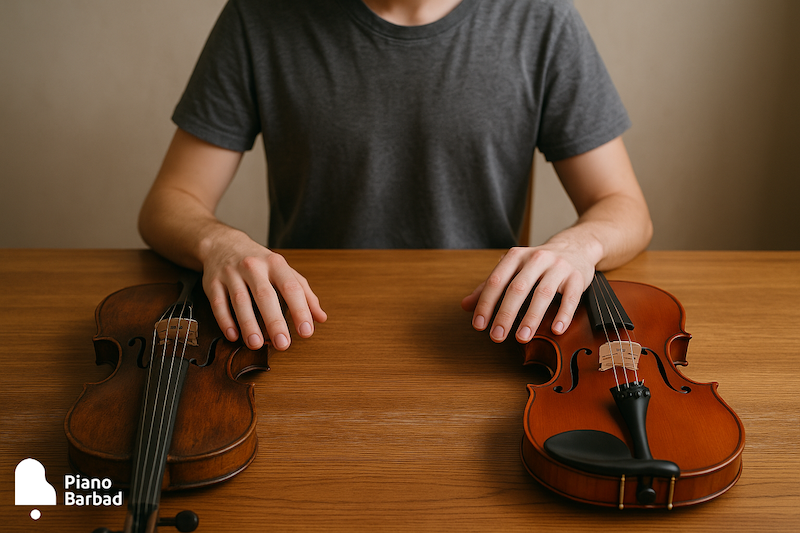 ۱۰ اشتباه رایج در یادگیری ویولن - پیانو باربد