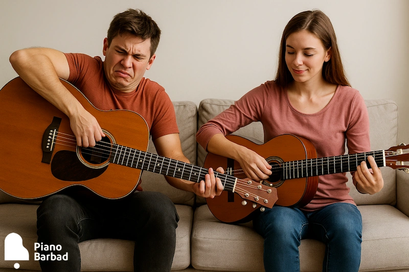 انتخاب ساز گیتار مناسب - پیانو باربد