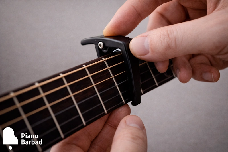 نصب صحیح capo - پیانو باربد