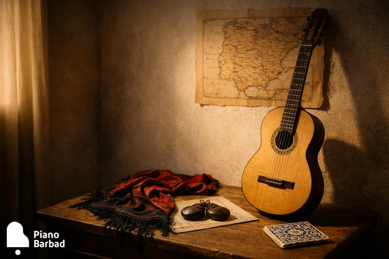 آغاز گیتار کلاسیک در اسپانیا - پیانو باربد
