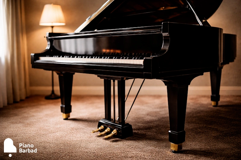 پیانو گرند و سه پدال آن - پیانو باربد
