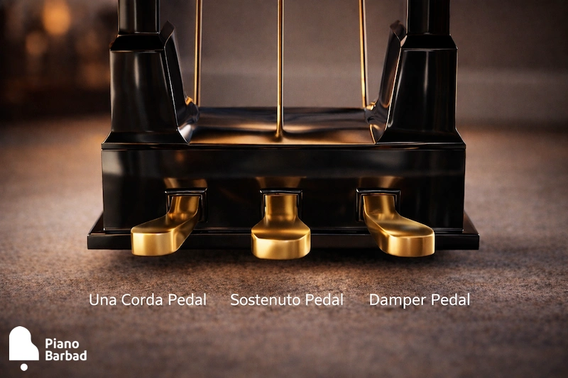 پدال دمپر، ساستنوتو و سافت - پیانو باربد
