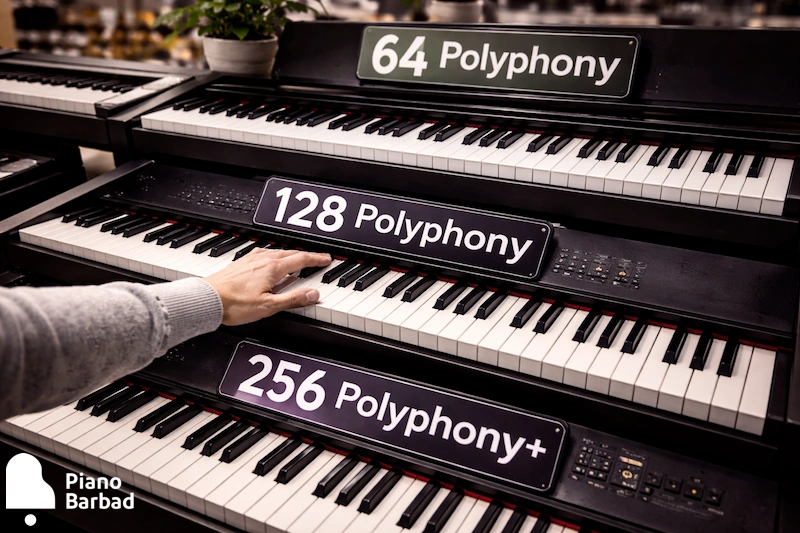 انواع مقدار پلی‌فونی - پیانو باربد