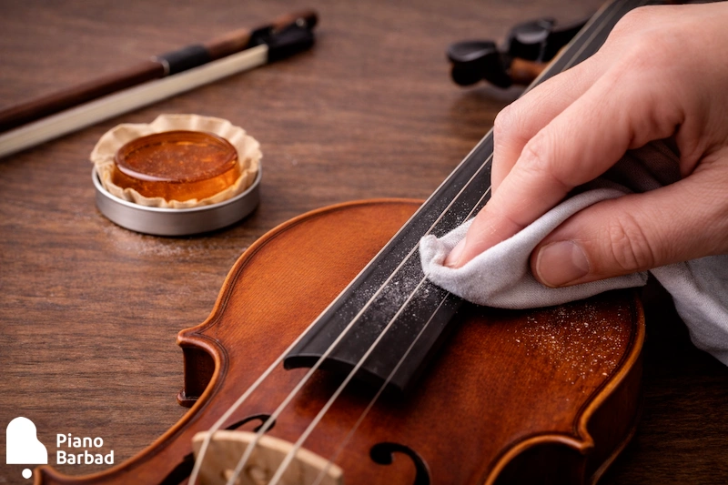 پاک کردن سیم بعد از کلیفون - پیانو باربد