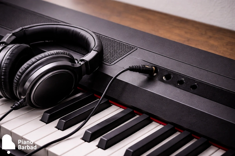 پیانو دیجیتال و هدفون - پیانو باربد